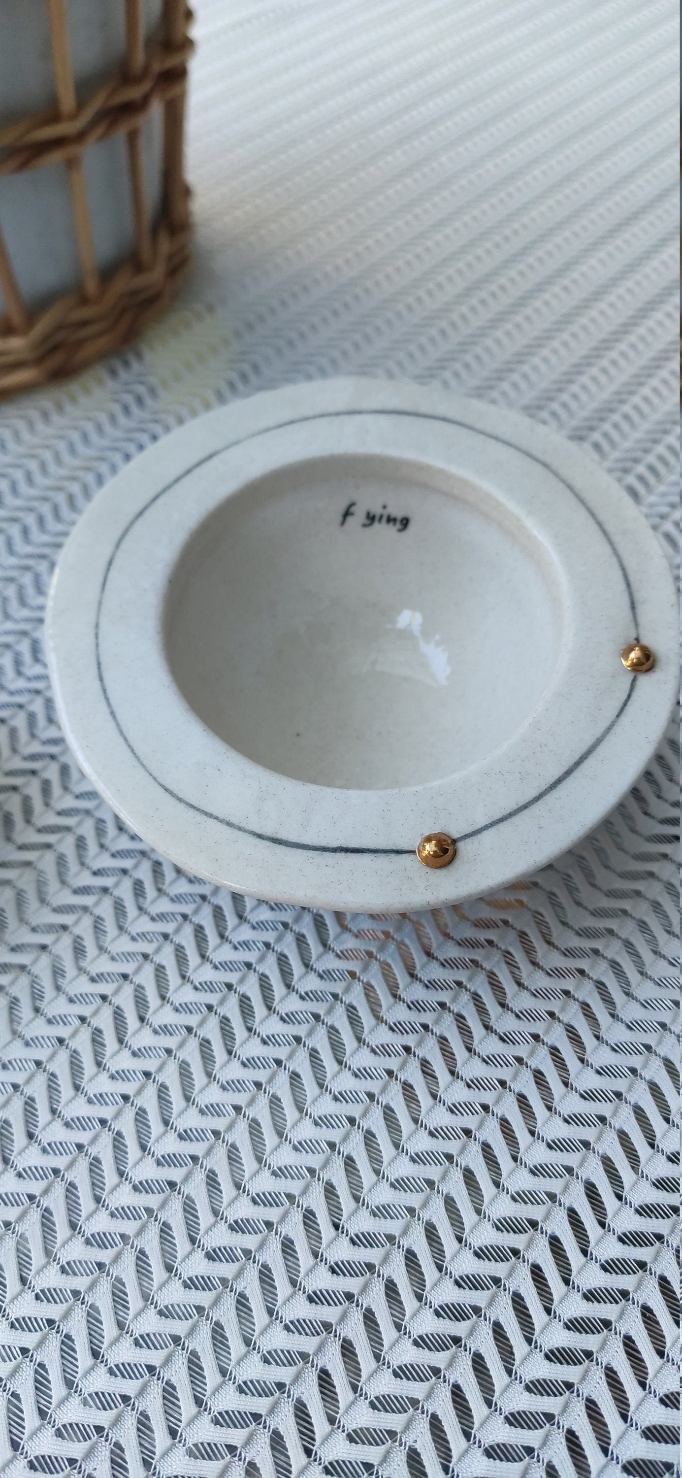 Putogn! Ceramic Planet with Satellite Belt – Handmade Space-Inspired Decor for Astronomy Lovers & Modern Homes!