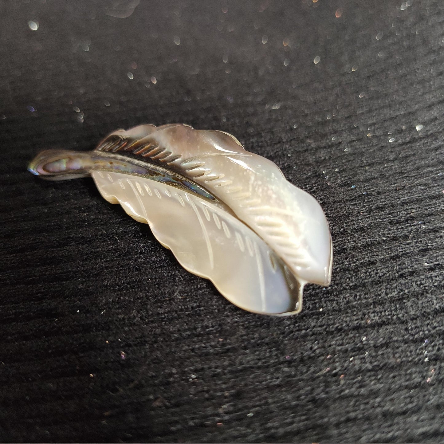 Putogn! Symphony Stitching Shell Feather Brooch – Handmade Ocean-Inspired Jewelry for Nature Lovers & Elegant Fashionistas!