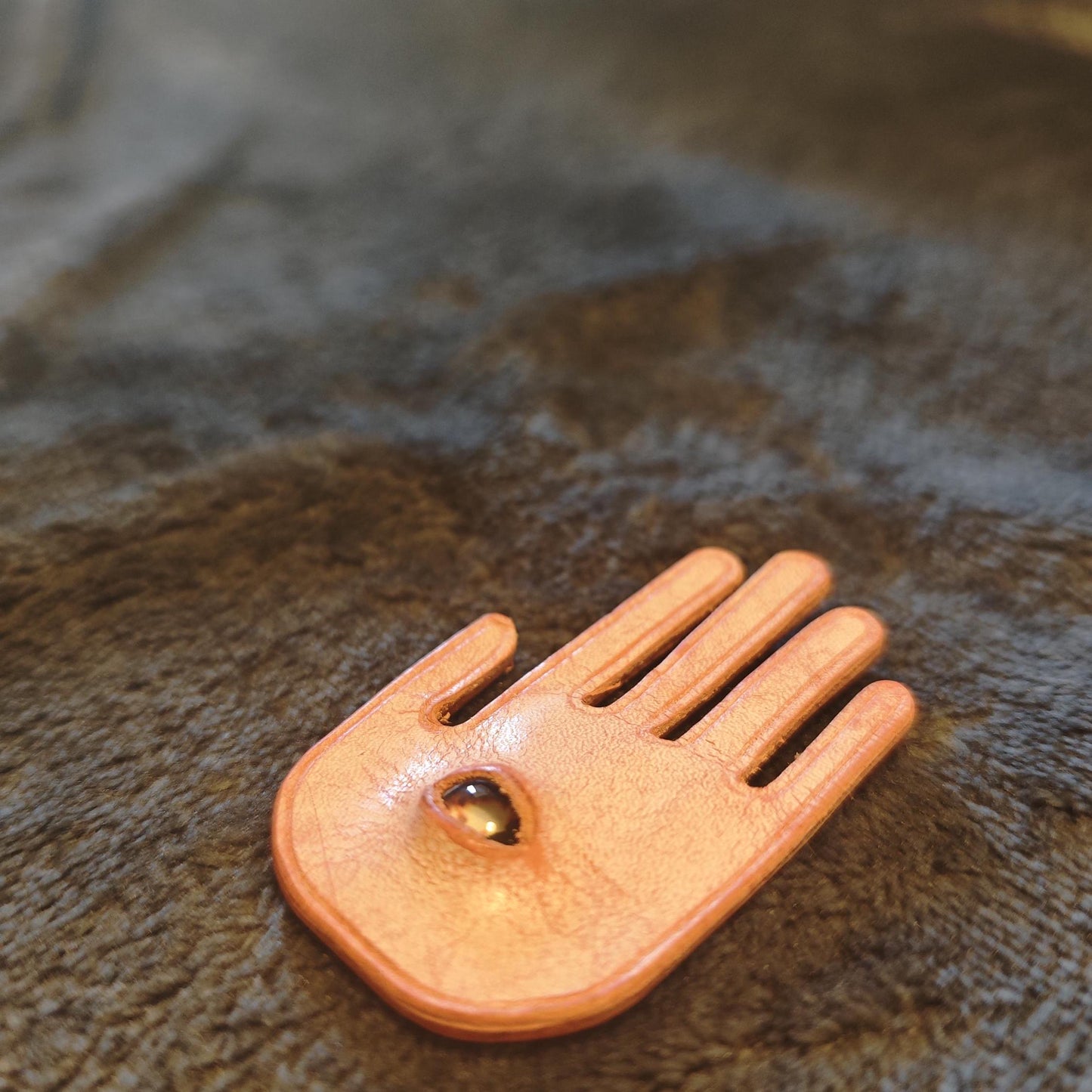 Putogn! Pink Gothic Eye in the Palm Leather Bracelet – Edgy Handmade Jewelry for Mystic Lovers & Bold Fashionistas!