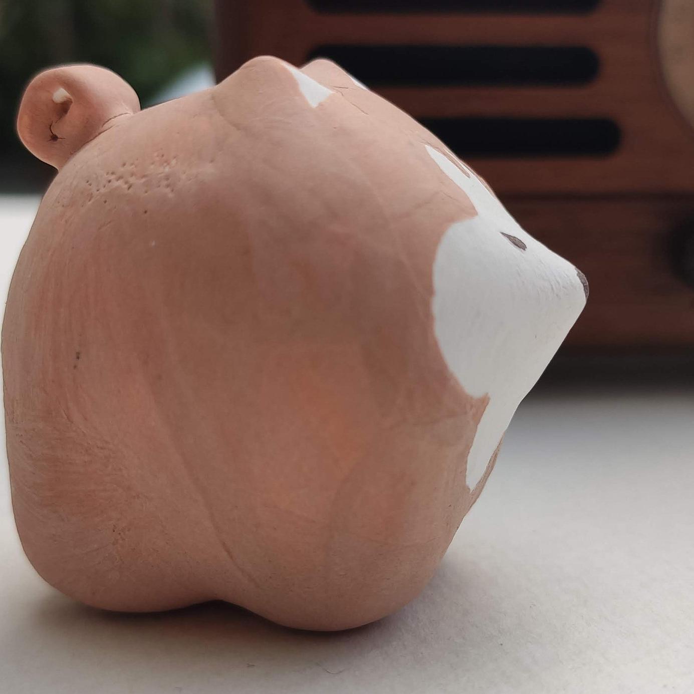 Putogn! Quirky Ceramic Mini Shiba Inu Figurines – Handmade Rustic Pet Dog Decor for Animal Lovers & Nature-Inspired Homes!