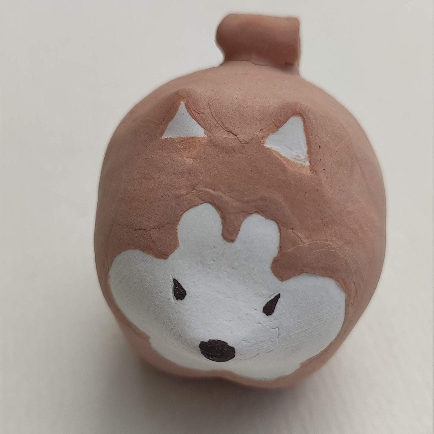 Putogn! Quirky Ceramic Mini Shiba Inu Figurines – Handmade Rustic Pet Dog Decor for Animal Lovers & Nature-Inspired Homes!