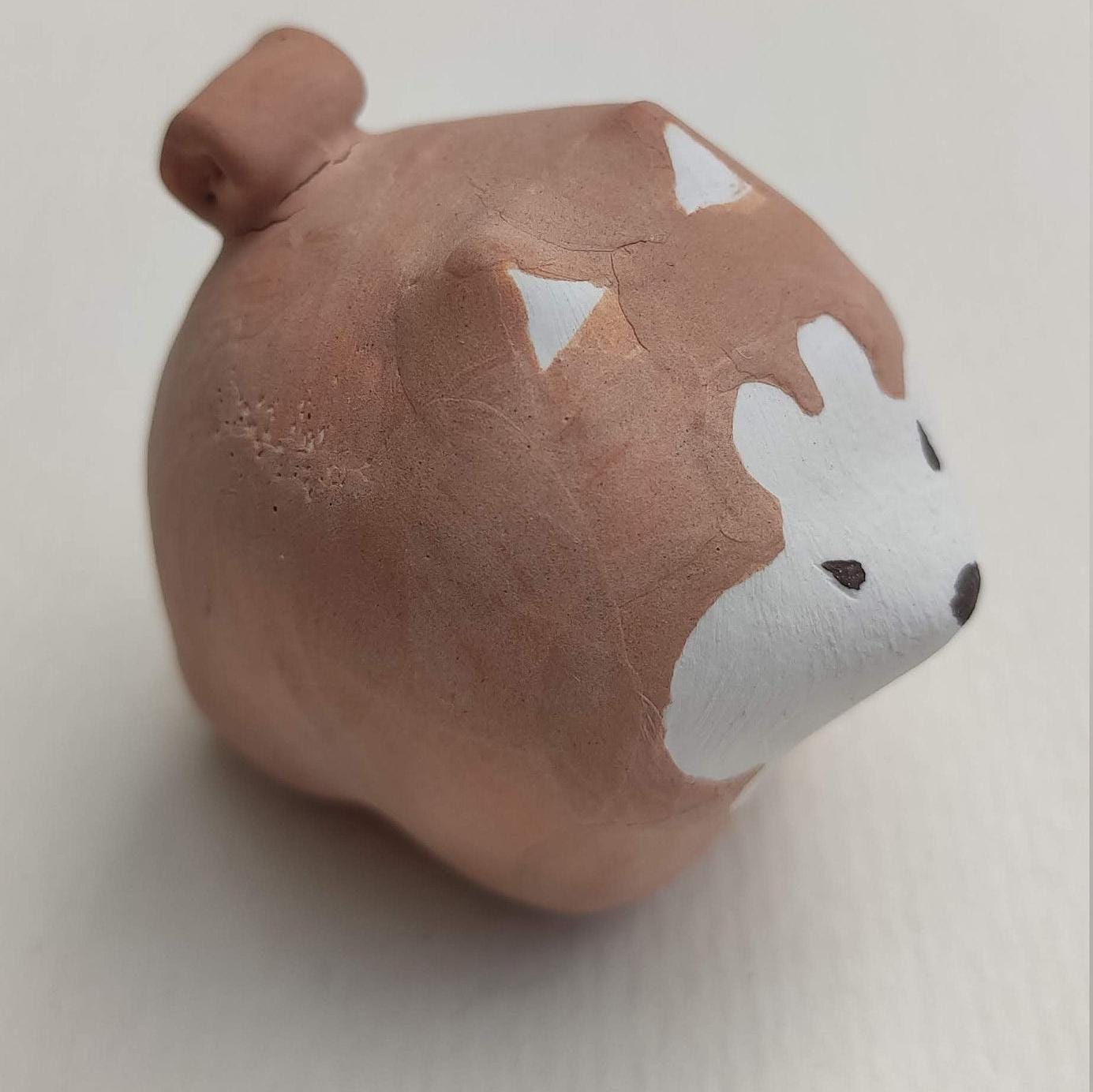 Putogn! Quirky Ceramic Mini Shiba Inu Figurines – Handmade Rustic Pet Dog Decor for Animal Lovers & Nature-Inspired Homes!