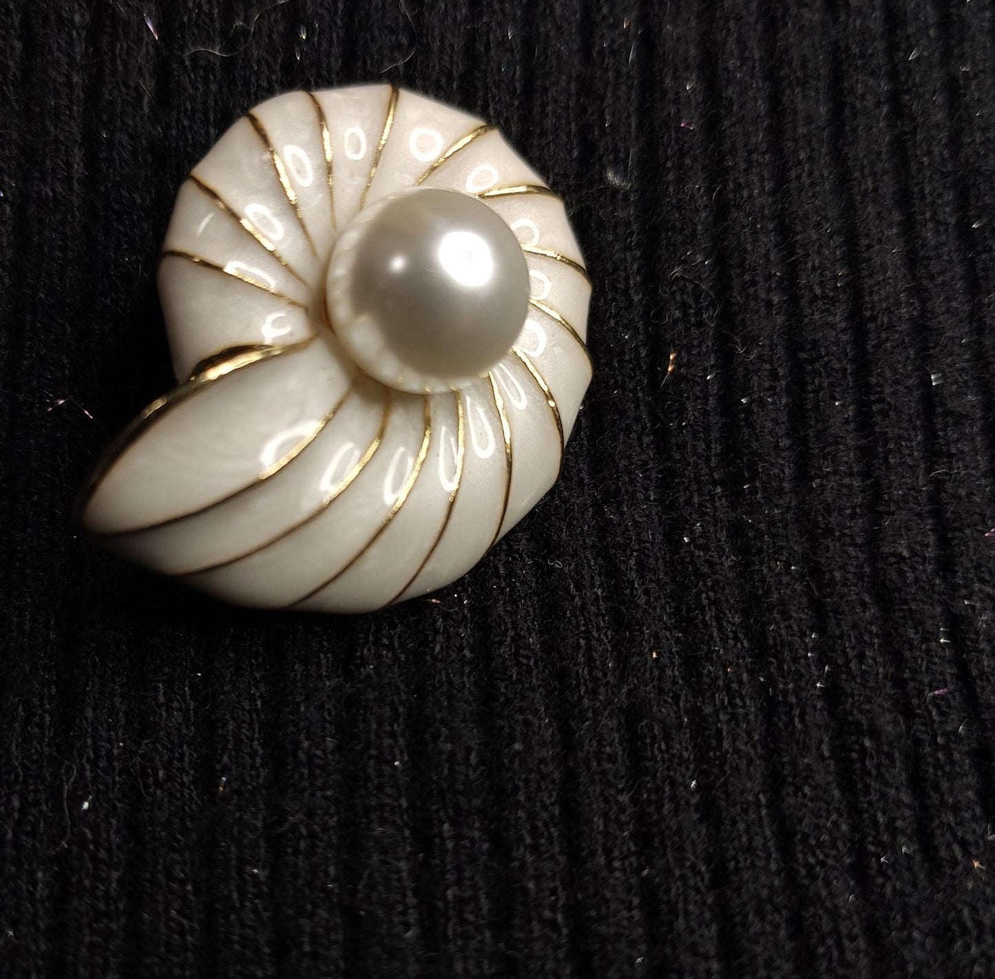 Putogn! Nautilus Shells with Pearl Brooch – Handmade Ocean-Inspired Jewelry for Nature Lovers & Elegant Fashionistas!