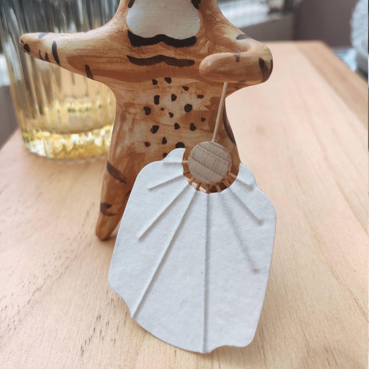 Handmade Tiny Paper Uchiwa Fans – Traditional Hand Fans for Summer, Weddings Decor, Perfect for Miniature fan for dollhouse decoration