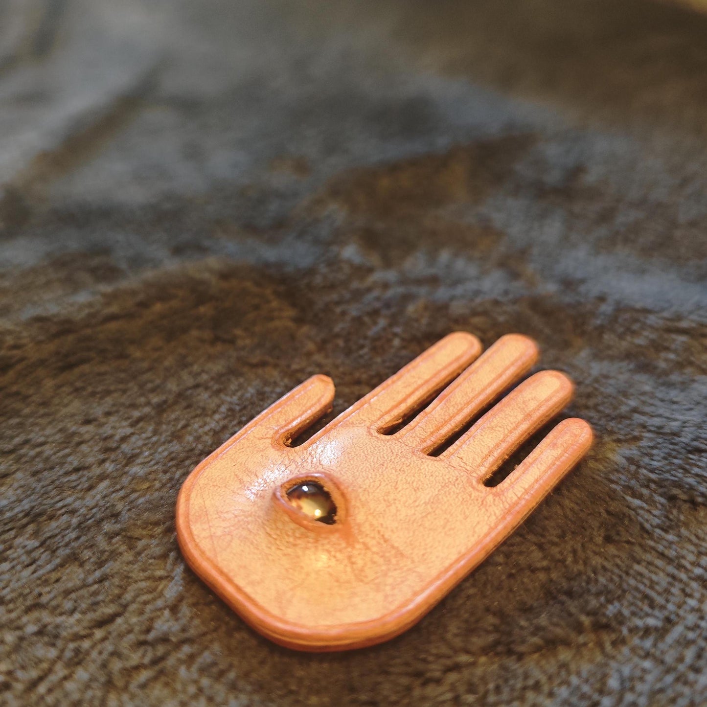 Putogn! Pink Gothic Eye in the Palm Leather Bracelet – Edgy Handmade Jewelry for Mystic Lovers & Bold Fashionistas!