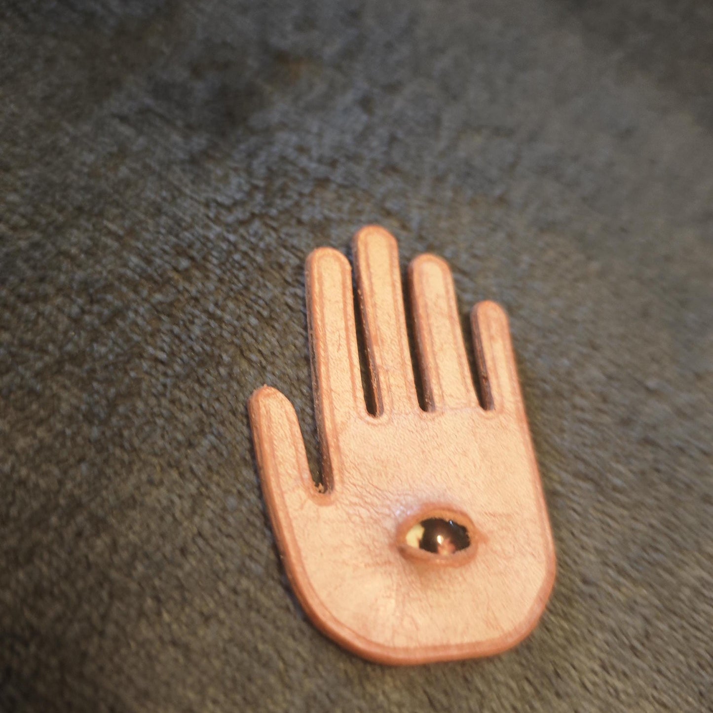 Putogn! Pink Gothic Eye in the Palm Leather Bracelet – Edgy Handmade Jewelry for Mystic Lovers & Bold Fashionistas!